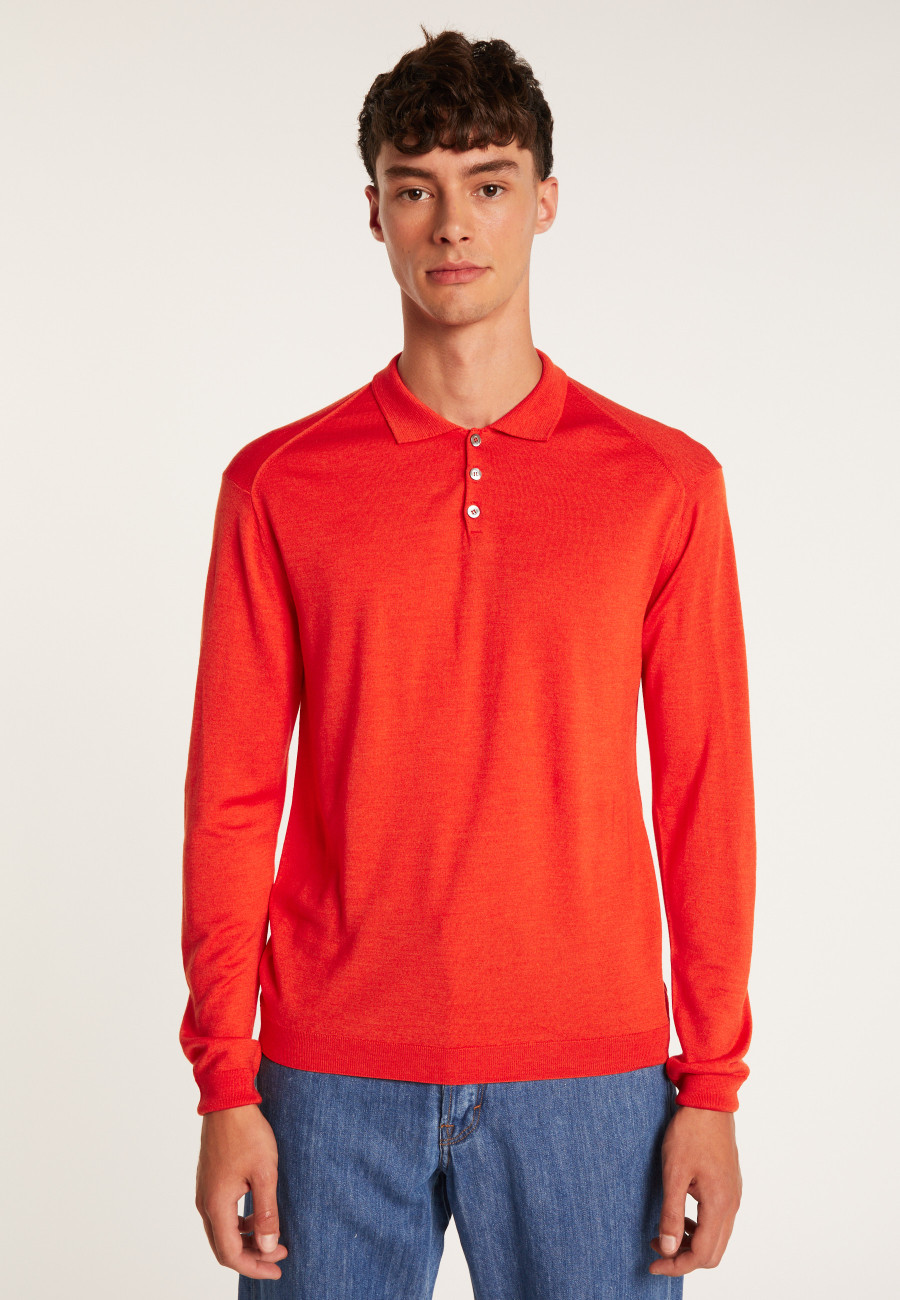 Pull col polo en laine et soie - Bartev 6883