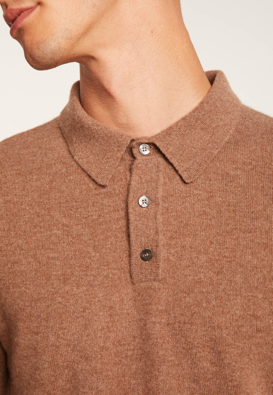 Pull col polo en cachemire - Emerson