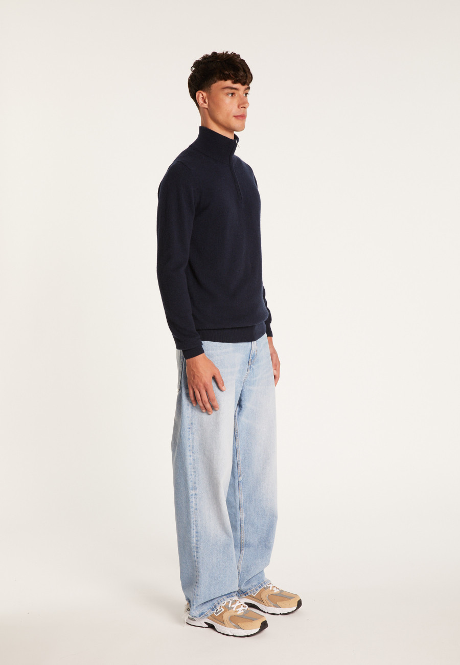 Pull en cachemire col zippé - Emile