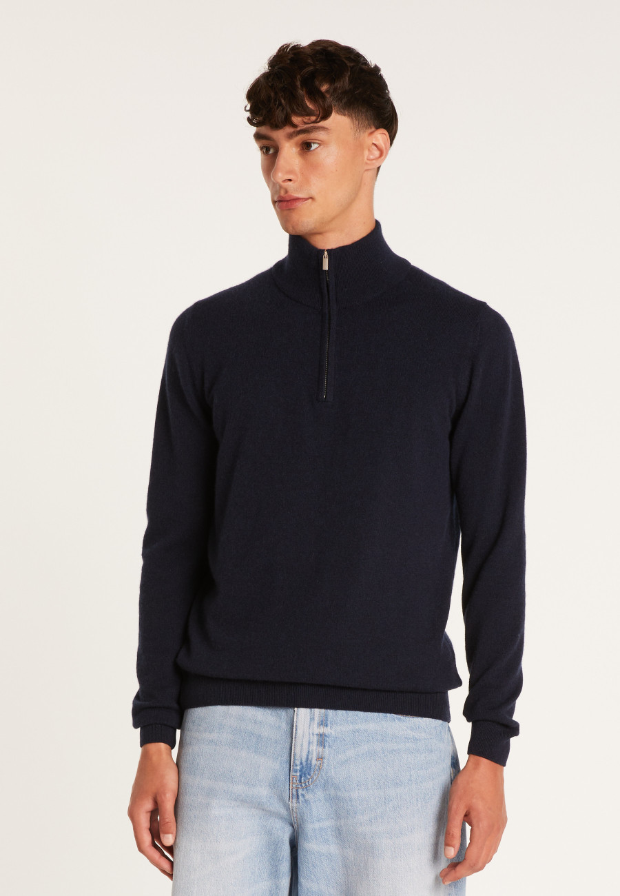 Pull en cachemire col zippé - BLAISE