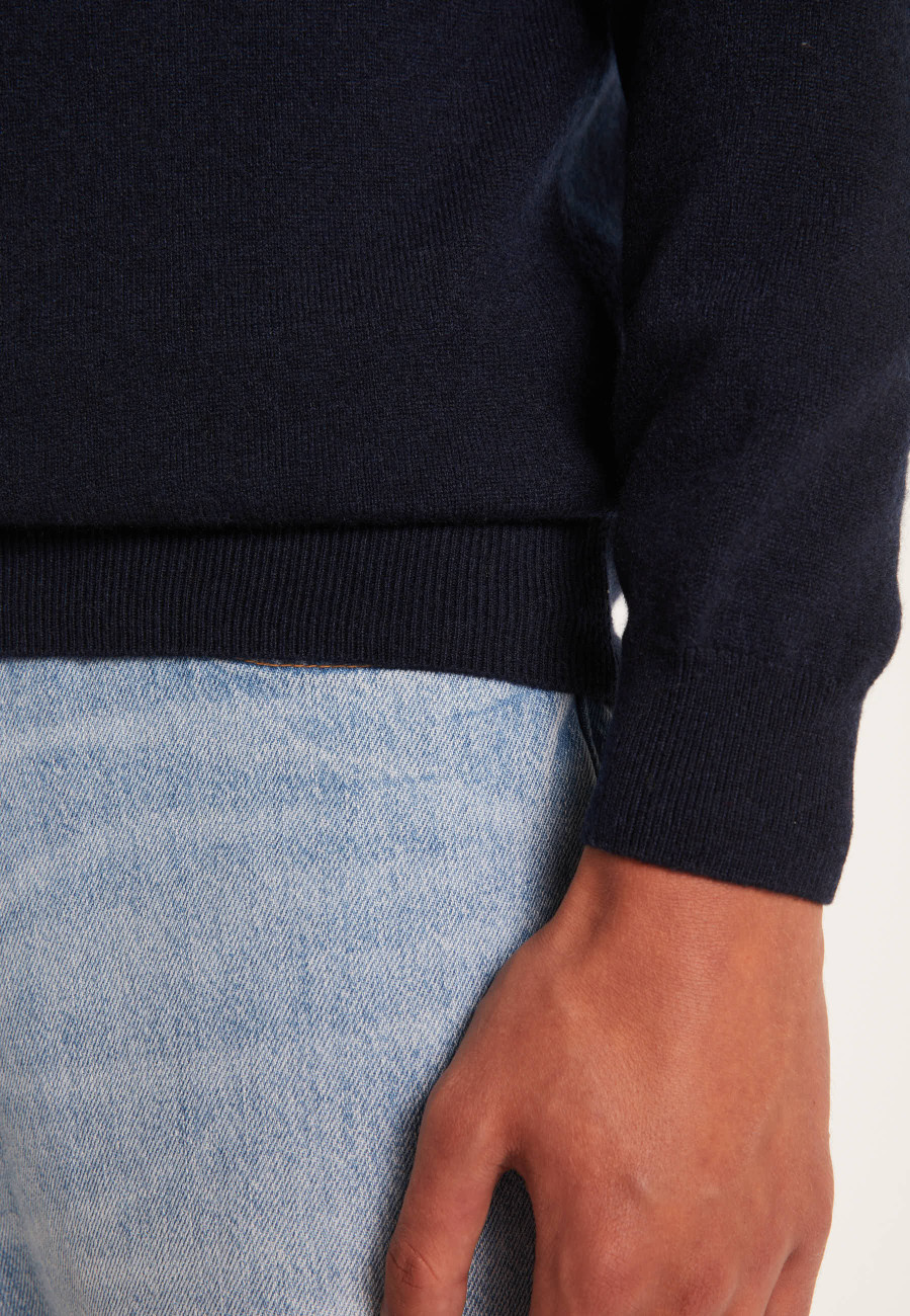 Pull en cachemire col zippé - Emile