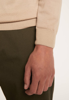 Pull col roulé en laine - Berry