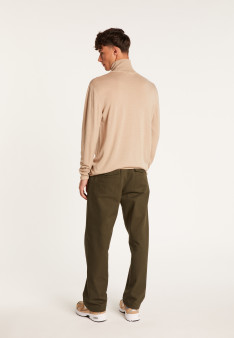 Pull col roulé en laine - Berry
