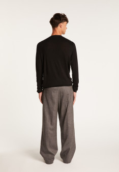 V-neck wool sweater - Badyss