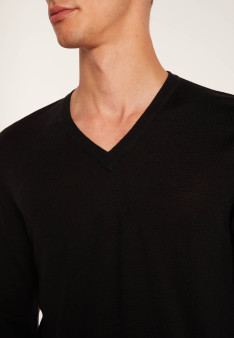 V-neck wool sweater - Badyss