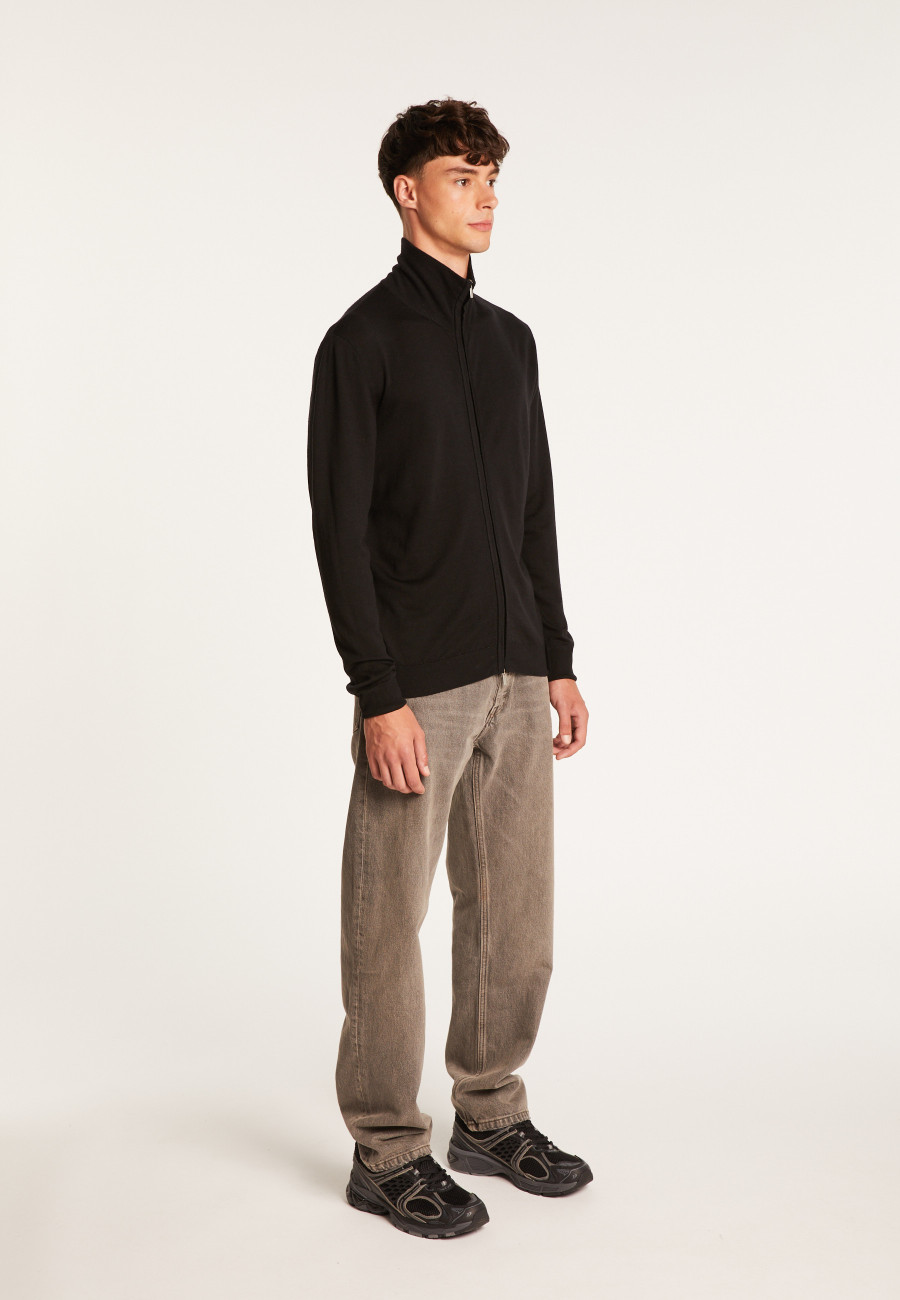 Gilet zippé en laine mérinos - Estian