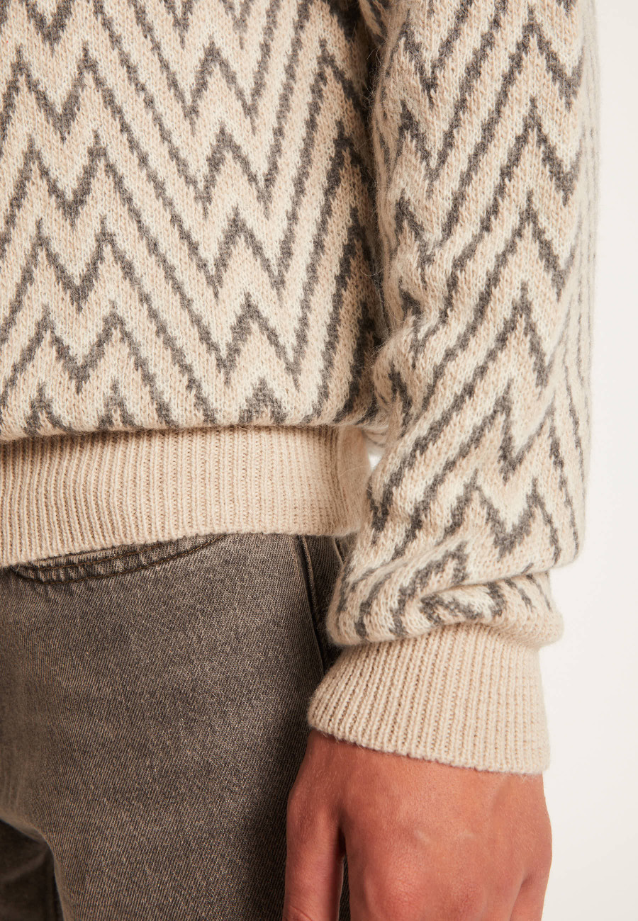 Wool and Alpaca Pullover-LUKA