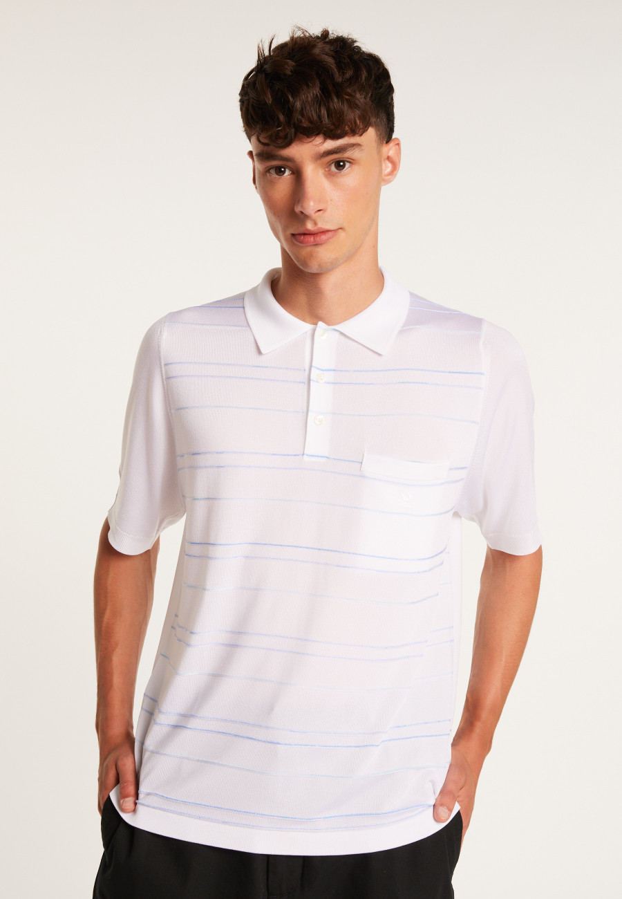 Polo shirt in Fil Lumière stripes - Aldo