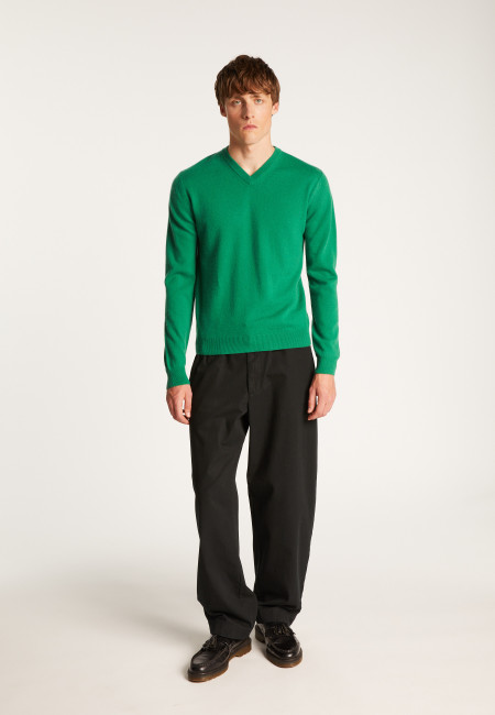 Cashmere V-Neck Sweater - Evann