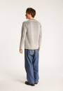 Pull col rond en laine velours  - Tino