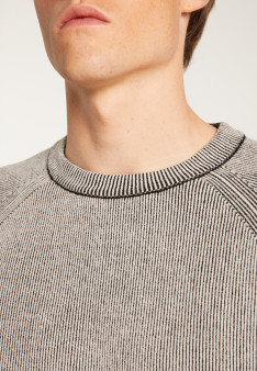 Pull col rond en laine velours - Tino