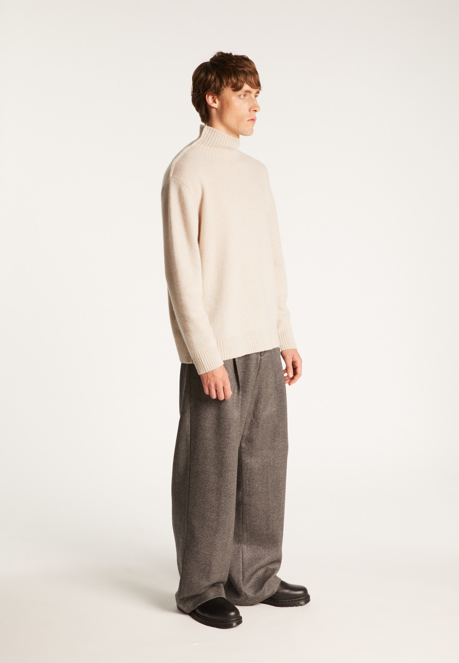 Cashmere Blend High Neck Sweater - Tiago