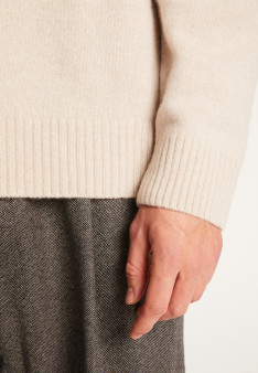 Cashmere Blend High Neck Sweater - Tiago