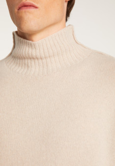 Cashmere Blend High Neck Sweater - Tiago