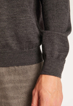 Merino wool crewneck sweater - Thierry