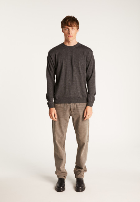 Merino wool crewneck sweater - Thierry