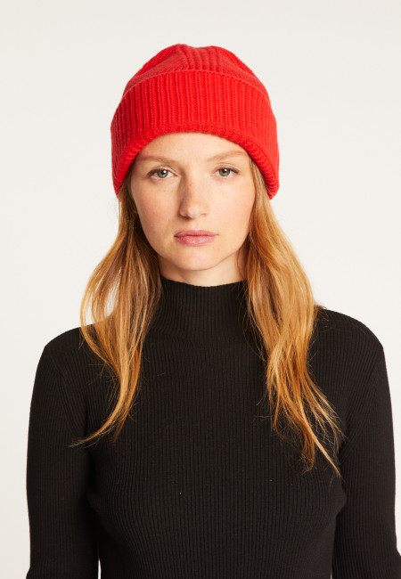 Unisex Merino Wool Beanie - Line