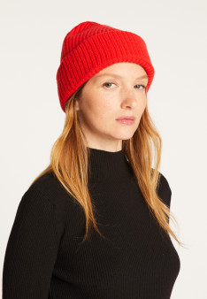 Unisex Merino Wool Beanie - Line