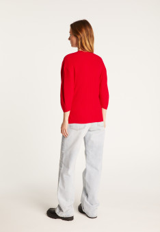 Balloon sleeve sweater in wool blend - Rooney