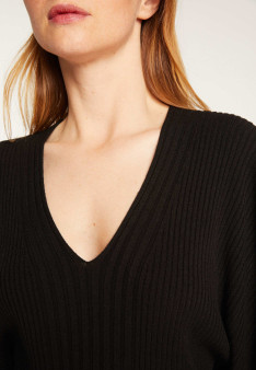 Balloon sleeve sweater in wool blend - Rooney