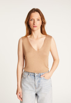 Tank top in bamboo cashmere fiber - Rianna