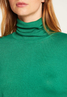 Turtleneck T-shirt in bamboo cashmere fiber - Aéris