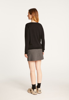 V-neck merino wool sweater - Arya