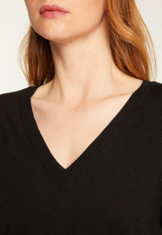 V-neck merino wool sweater - Arya