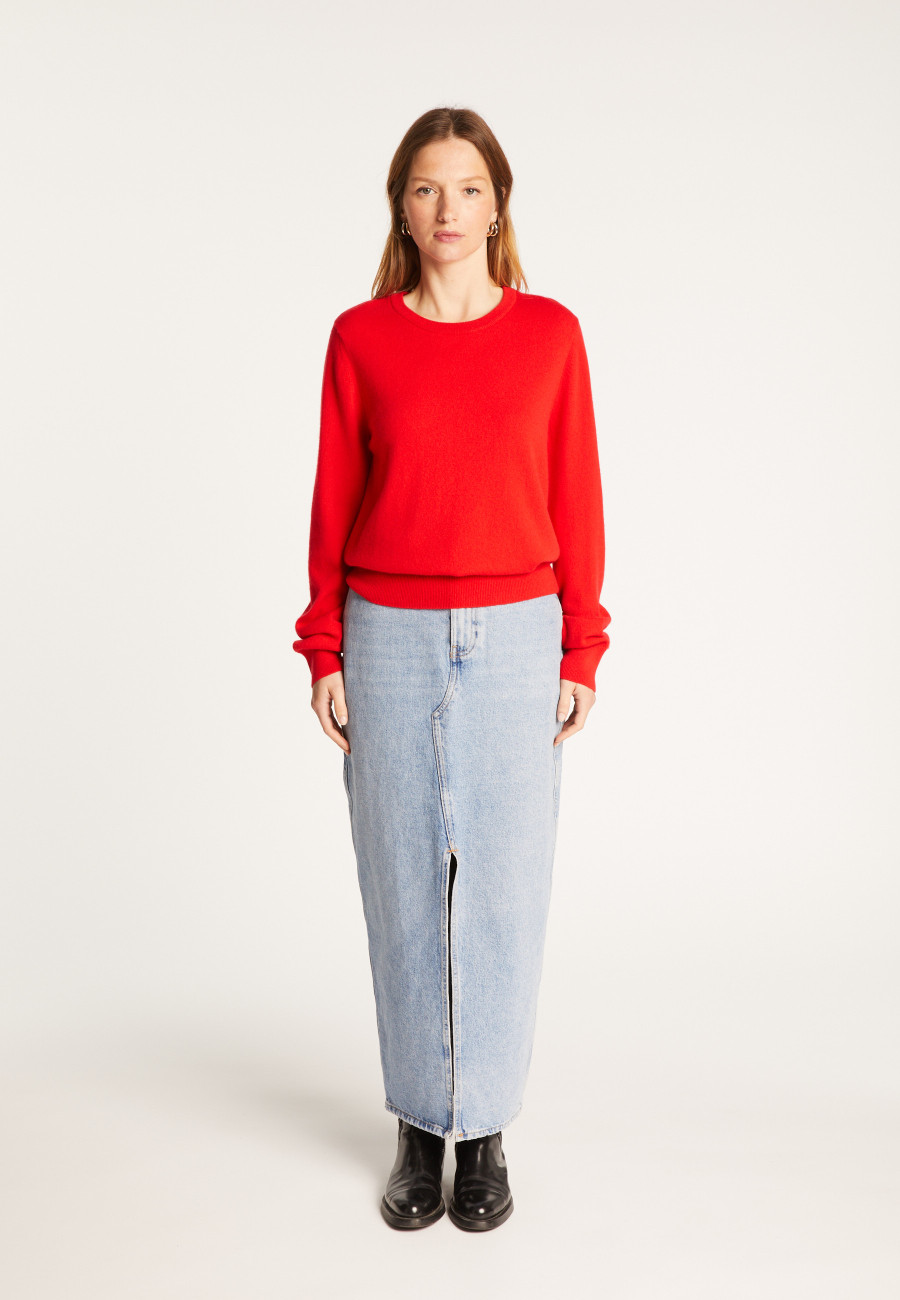 Round neck cashmere sweater - Abeline