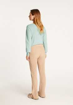 Pocket pants in wool blend - Carmen