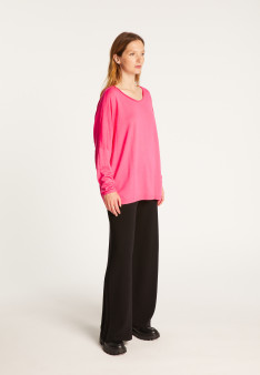 Loose-fit fine merino wool sweater - Azel