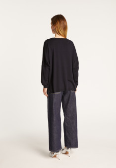 Loose-fit fine merino wool sweater - Azel