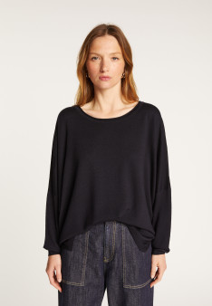 Loose-fit fine merino wool sweater - Azel