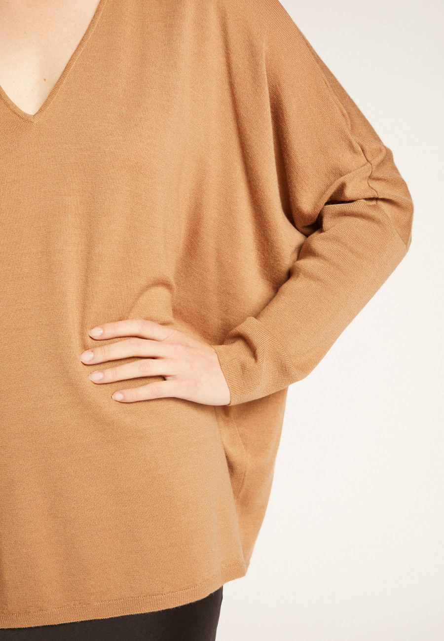 Batwing sleeve wool sweater - Boxe