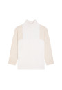 Pull bicolore col montant en cachemire - Roxane bis