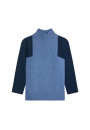 Pull bicolore col montant en cachemire - Roxane bis
