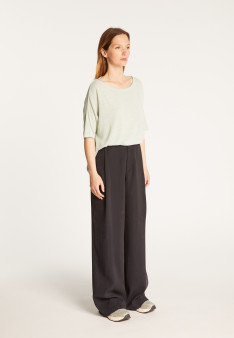 Lightweight slub linen jumper-TASLIM