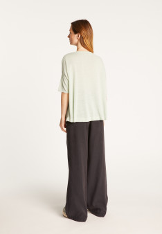 Lightweight slub linen jumper-TASLIM