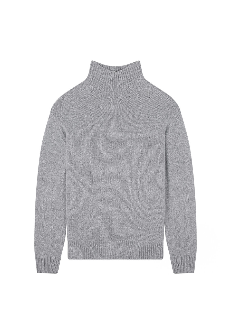 Cashmere Blend High Neck Sweater - Tiago