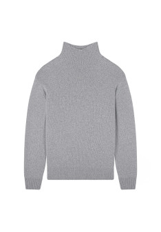 Cashmere Blend High Neck Sweater - Tiago