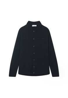 Unisex velvet wool overshirt - Timeo