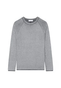 Pull col rond en laine velours - Tino