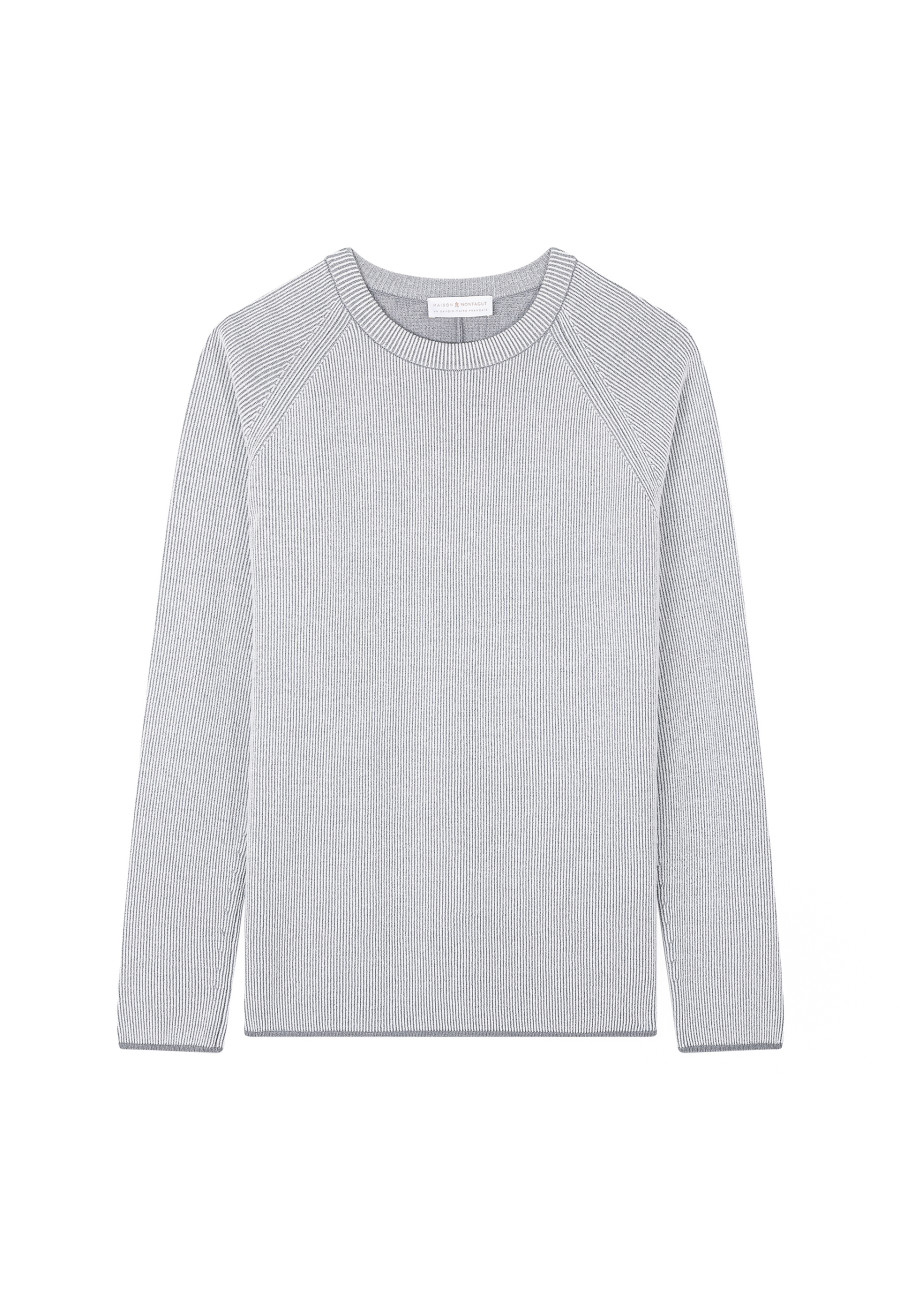 Pull col rond en laine velours - Tino