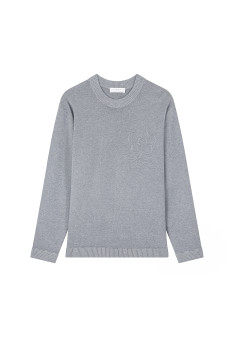 Pull col rond en viscose et laine - Thimothée