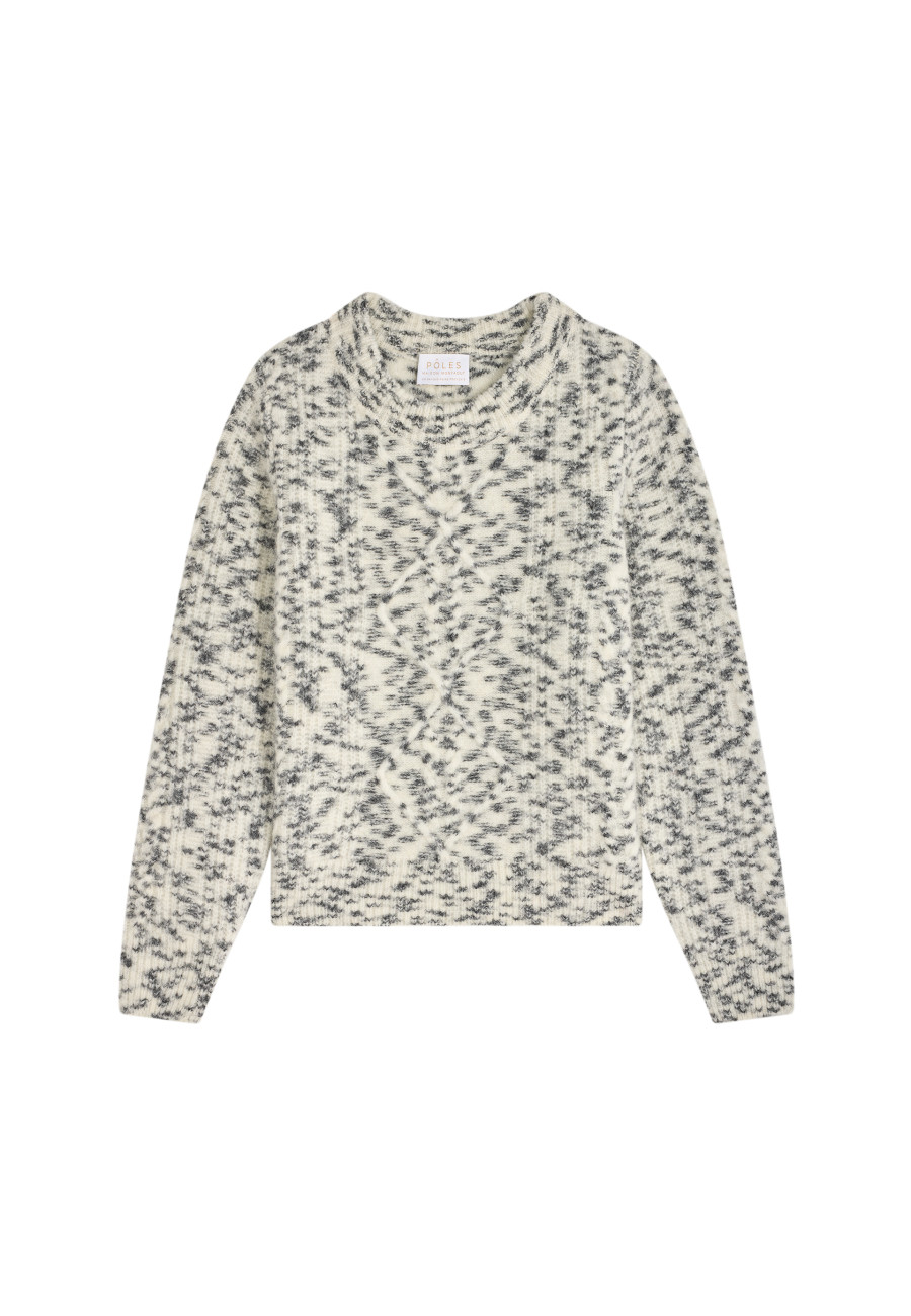 Round neck mohair wool sweater - Vanessa