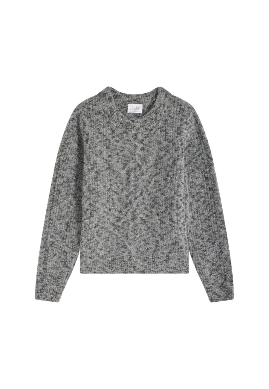 Pull col rond en laine mohair - Vanessa