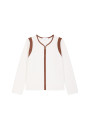 Veste zippée en laine mérinos - Reine