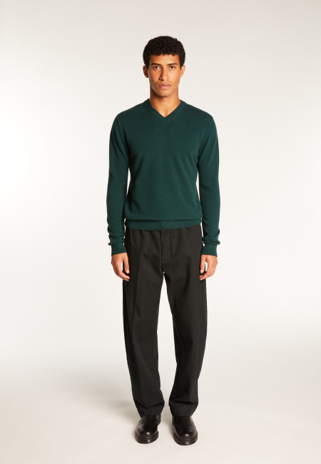 Cashmere V-Neck Sweater - Evann