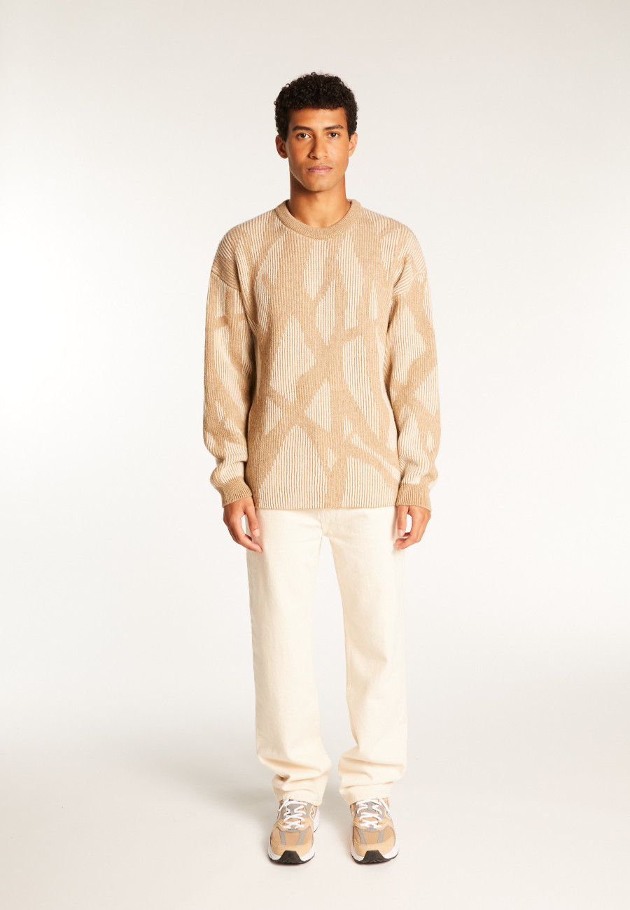 Wool and cashmere crewneck sweater - Tanguy