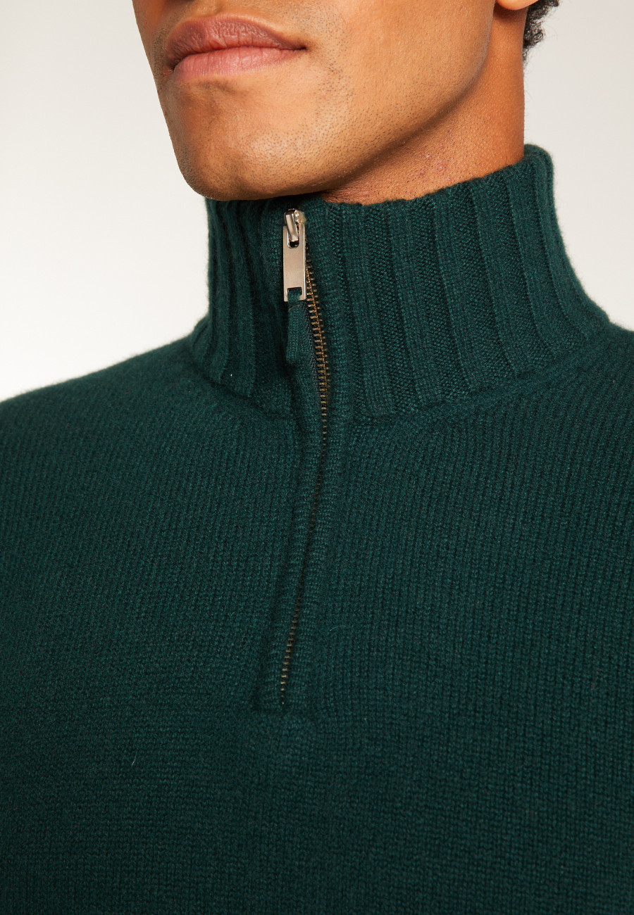 6-ply cashmere trucker sweater - Emiliano duo